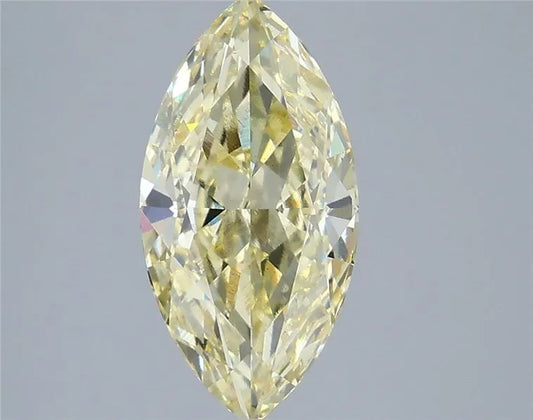 3.07ct Marquise Lab Grown Diamond (Colour Fancy Light Yellow, Clarity VS1, IGI Certified)
