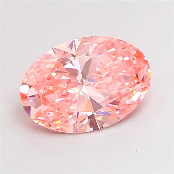 3.07ct Oval Lab Grown Diamond (Colour Fancy Vivid Pink, Clarity VS1, IGI Certified)