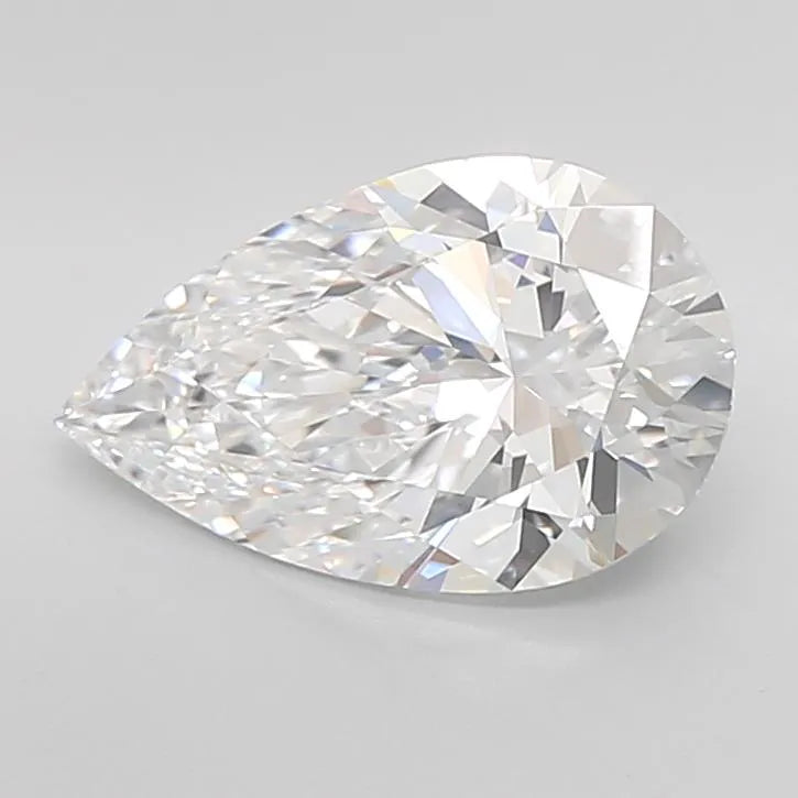 3.07ct Pear Lab Grown Diamond (Colour D, Clarity IF, Cut EX, IGI Certified)