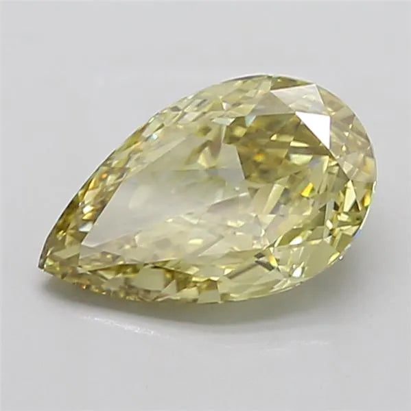 3.07ct Pear Lab Grown Diamond (Colour Fancy Gray Yellow, Clarity VS2, IGI Certified)