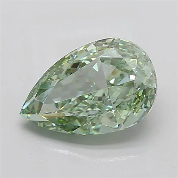3.07ct Pear Lab Grown Diamond (Colour Fancy Intense Green, Clarity VVS2, IGI Certified)