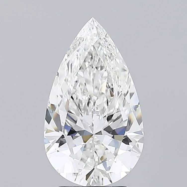 3.07ct Pear Lab Grown Diamond (Colour G, Clarity VVS2, IGI Certified)