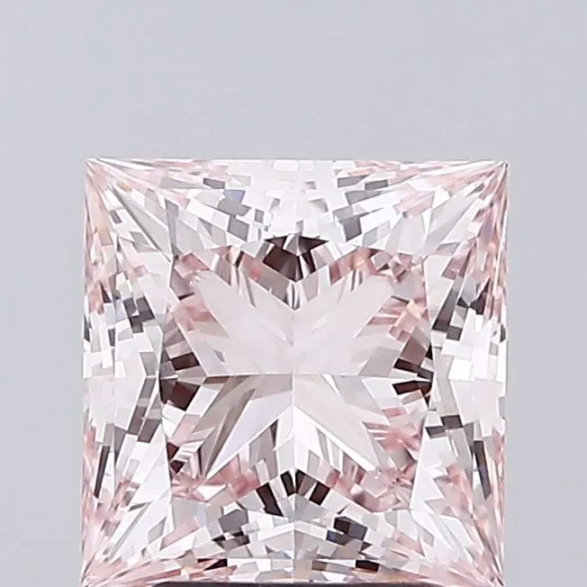 3.07ct Princess Lab Grown Diamond (Colour Fancy Intense Pink, Clarity VVS2, IGI Certified)