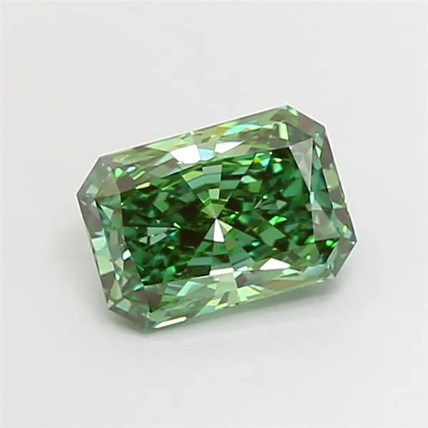 3.07ct Radiant Lab Grown Diamond (Colour Fancy Vivid Green, Clarity VVS2, IGI Certified)