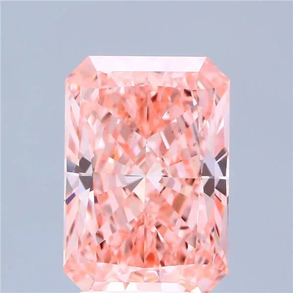3.07ct Radiant Lab Grown Diamond (Colour Fancy Vivid Pink, Clarity VS1, IGI Certified)