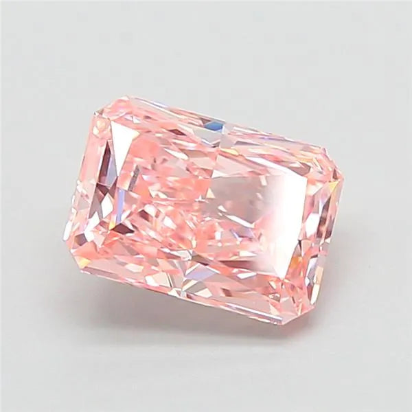 3.07ct Radiant Lab Grown Diamond (Colour Fancy Vivid Pink, Clarity VS1, IGI Certified)