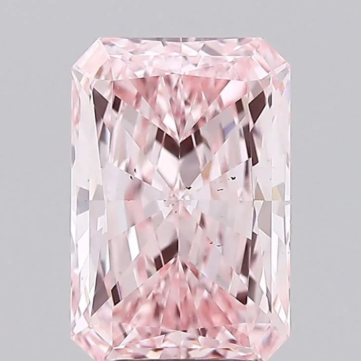 3.07ct Radiant Lab Grown Diamond (Colour Fancy Vivid Pink, Clarity VS2, IGI Certified)