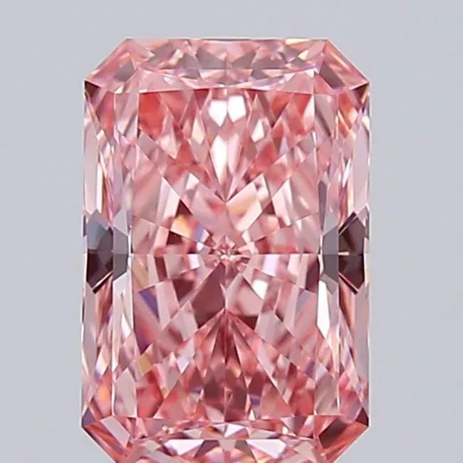 3.07ct Radiant Lab Grown Diamond (Colour Fancy Vivid Pink, Clarity VVS2, IGI Certified)