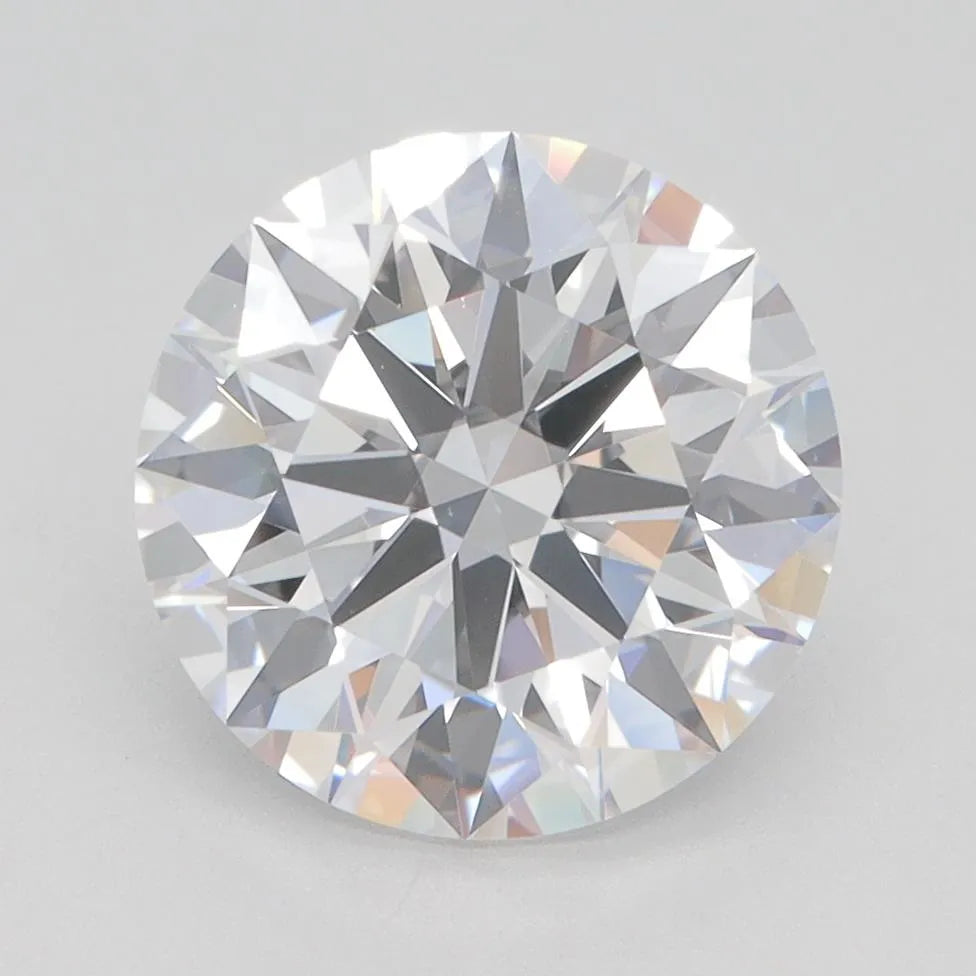 3.07ct Round Lab Grown Diamond (Colour D, Clarity IF, Cut EX, GIA Certified)