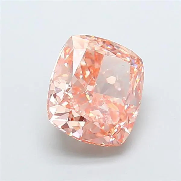 3.08ct Cushion modified Lab Grown Diamond (Colour Fancy Intense Orangey Brown, Clarity VS1, IGI Certified)