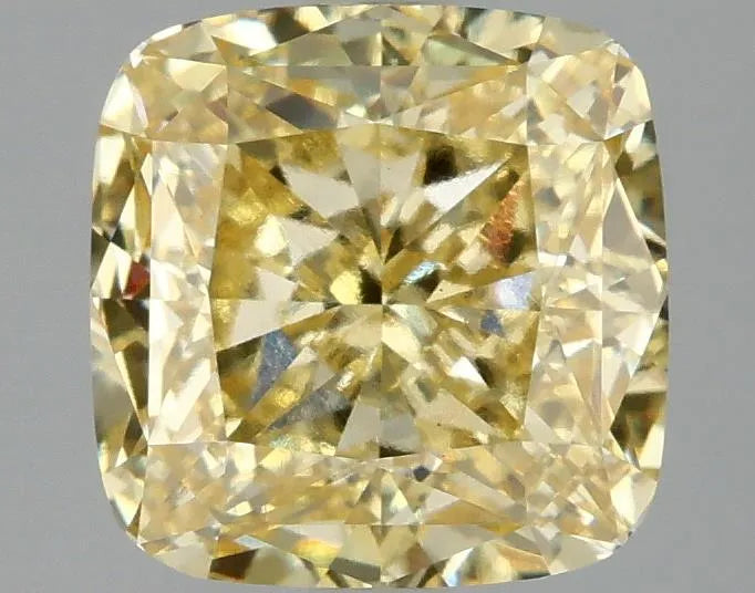 3.08ct Cushion modified Lab Grown Diamond (Colour Fancy Intense Yellow, Clarity VS1, IGI Certified)