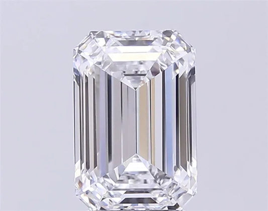 3.08ct Emerald Lab Grown Diamond (Colour D, Clarity IF, IGI Certified)