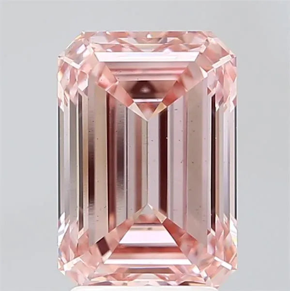 3.08ct Emerald Lab Grown Diamond (Colour Fancy Intense Pink, Clarity VS2, IGI Certified)