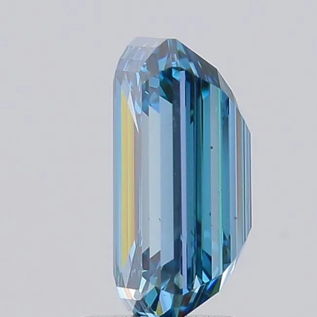 3.08ct Emerald Lab Grown Diamond (Colour Fancy Vivid Blue, Clarity SI1, IGI Certified)