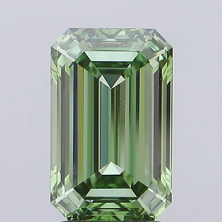 3.08ct Emerald Lab Grown Diamond (Colour Fancy Vivid Green, Clarity VVS2, IGI Certified)
