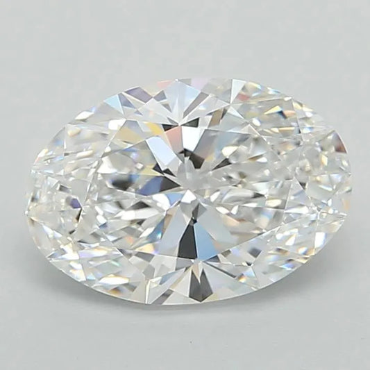 3.08ct Oval Lab Grown Diamond (Colour D, Clarity VVS1, IGI Certified)