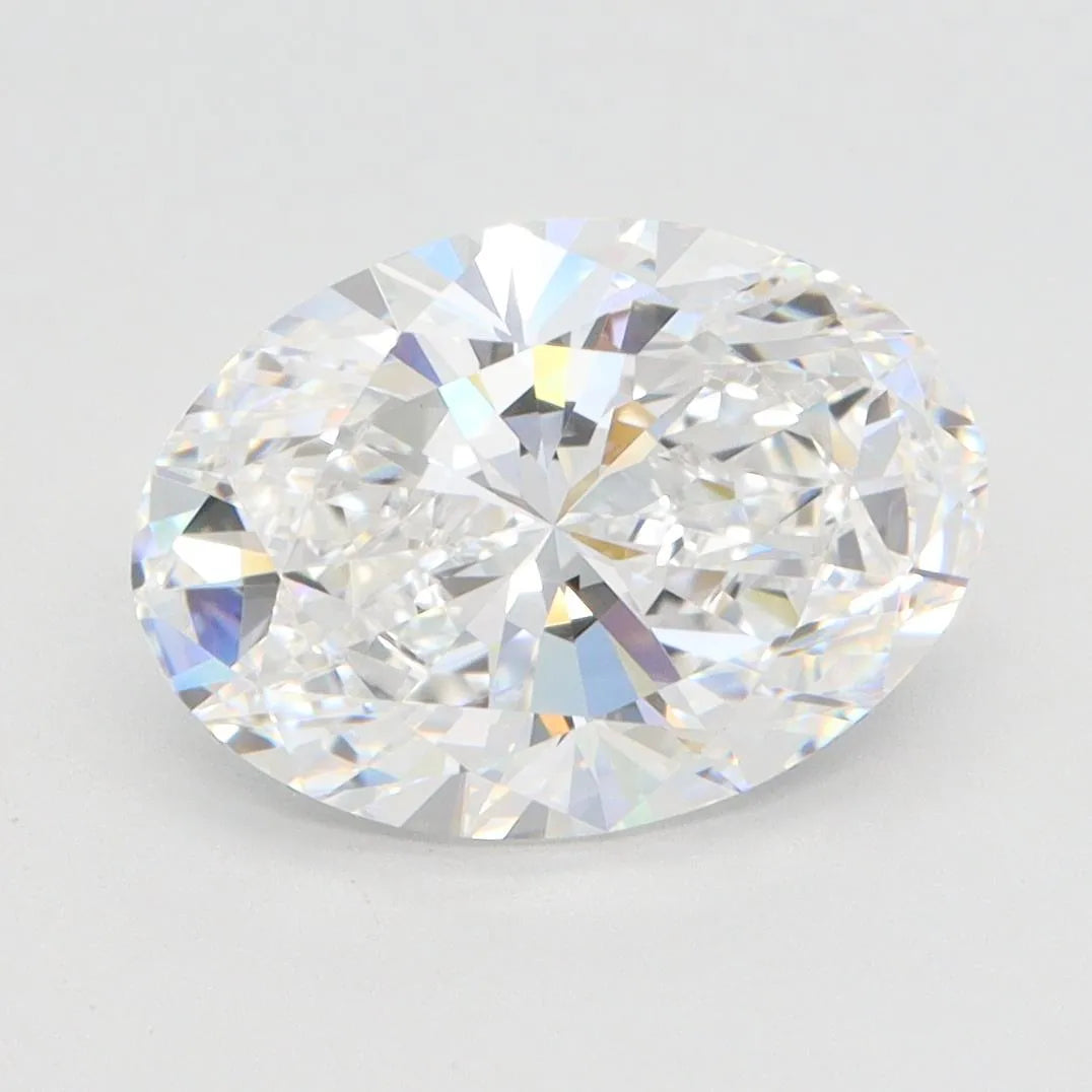 3.08ct Oval Lab Grown Diamond (Colour E, Clarity VVS1, GIA Certified)
