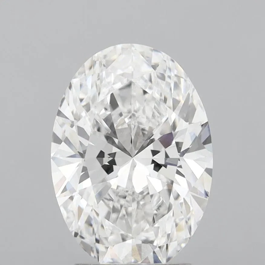 3.08ct Oval Lab Grown Diamond (Colour E, Clarity VVS2, IGI Certified)