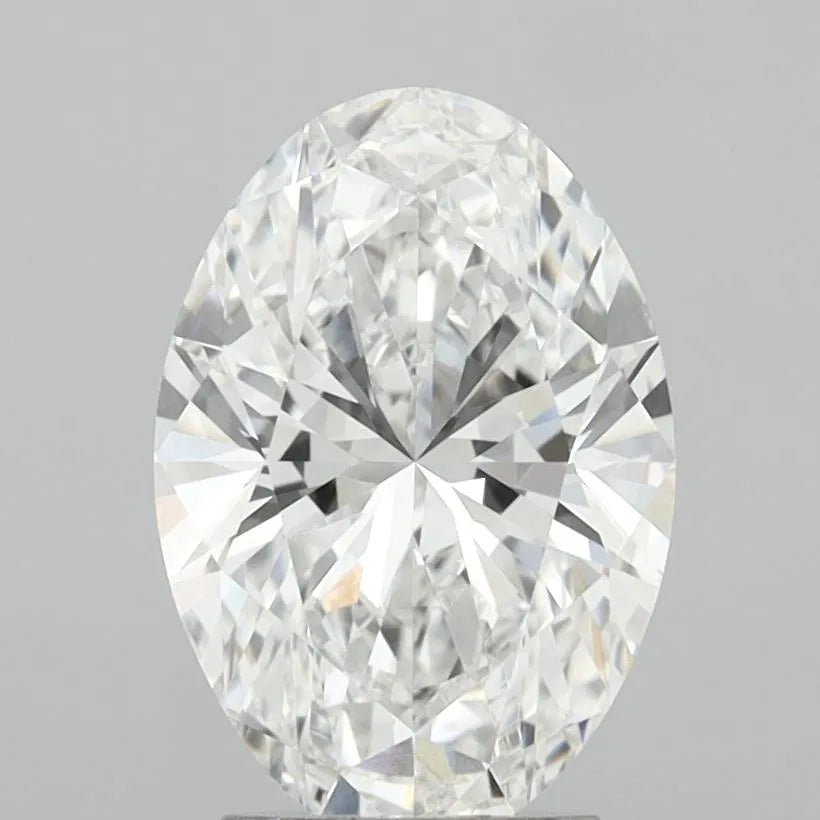 3.08ct Oval Lab Grown Diamond (Colour E, Clarity VVS2, IGI Certified)