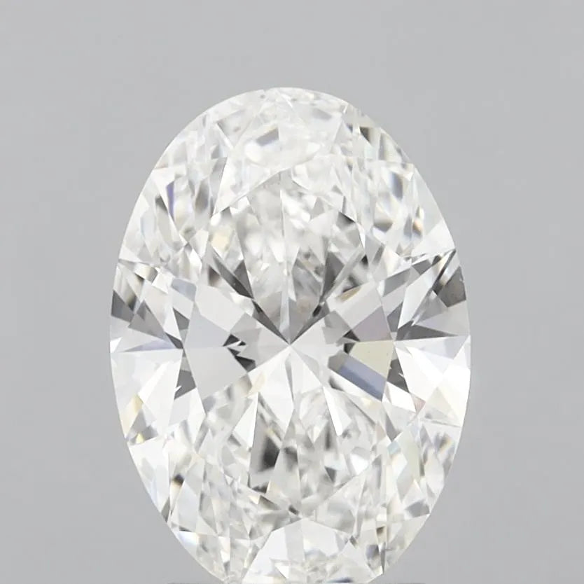 3.08ct Oval Lab Grown Diamond (Colour F, Clarity VVS2, IGI Certified)