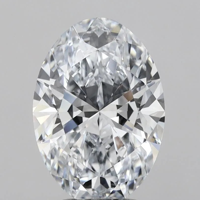 3.08ct Oval Lab Grown Diamond (Colour G, Clarity VVS2, IGI Certified)
