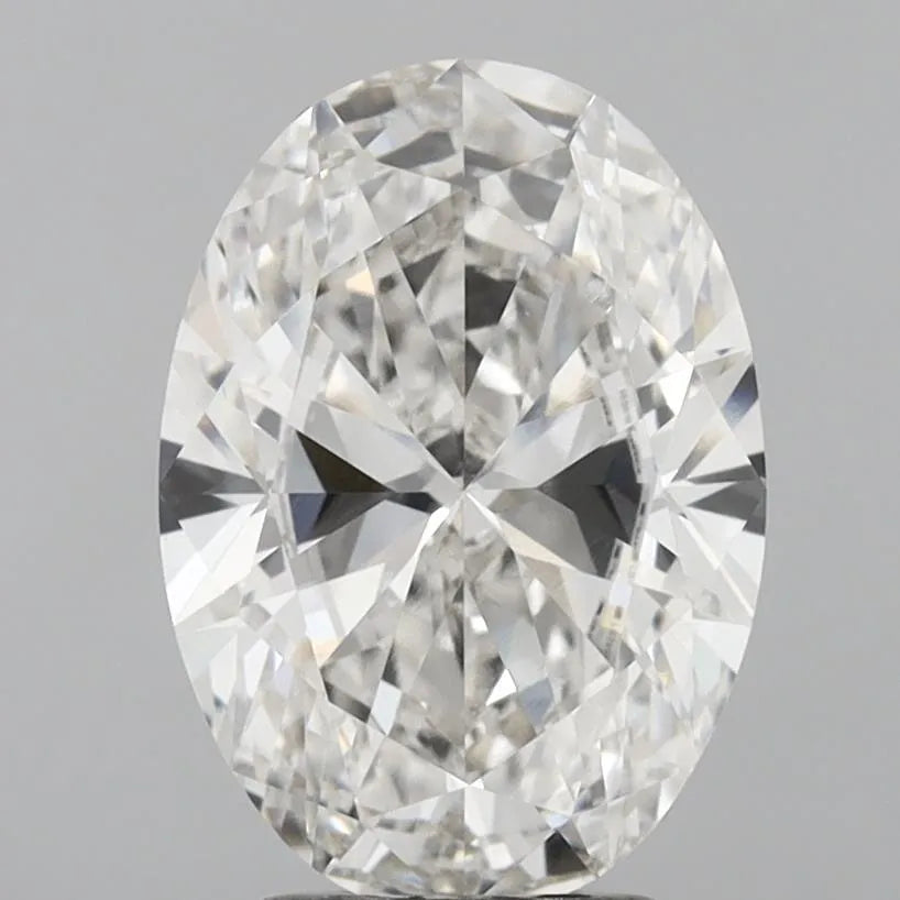 3.08ct Oval Lab Grown Diamond (Colour G, Clarity VVS2, IGI Certified)