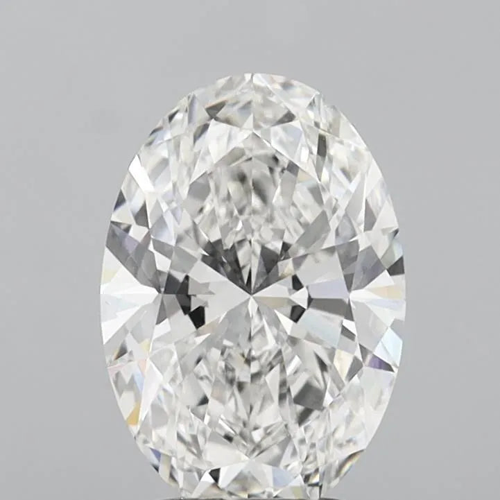 3.08ct Oval Lab Grown Diamond (Colour G, Clarity VVS2, IGI Certified)