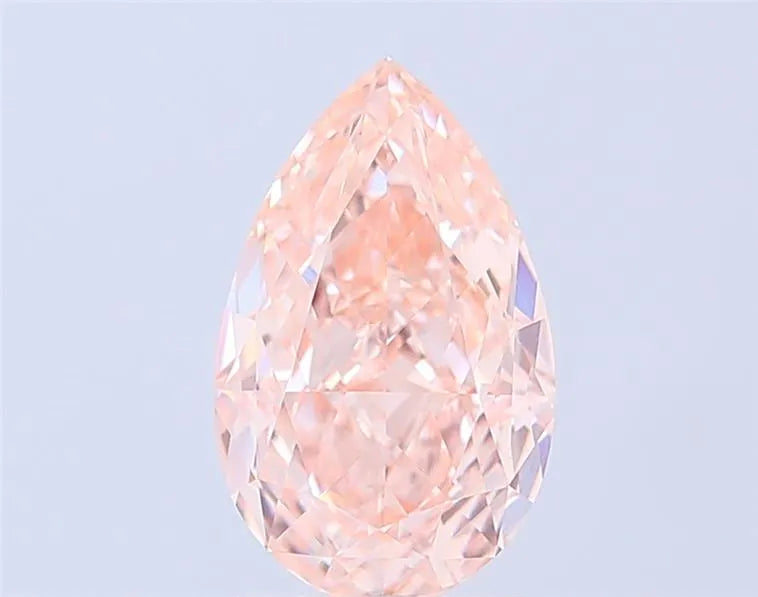 3.08ct Pear Lab Grown Diamond (Colour Fancy Brown Pink, Clarity VS1, IGI Certified)