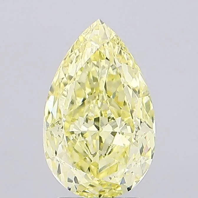 3.08ct Pear Lab Grown Diamond (Colour Fancy Intense Yellow, Clarity VVS2, IGI Certified)
