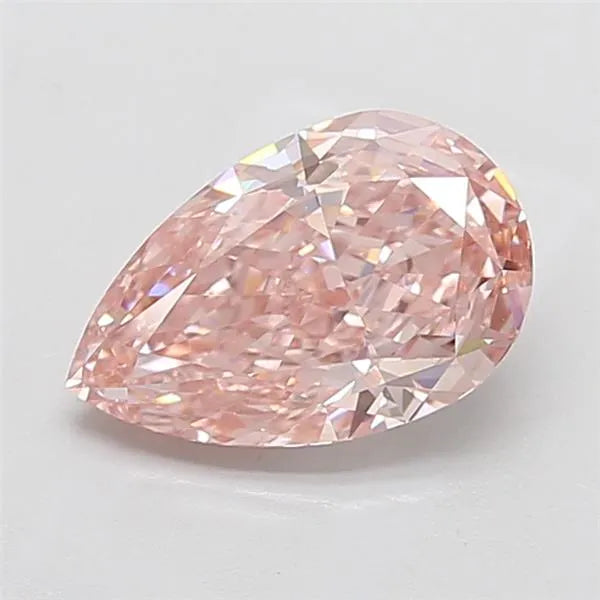 3.08ct Pear Lab Grown Diamond (Colour Fancy Vivid Pink, Clarity VS1, IGI Certified)