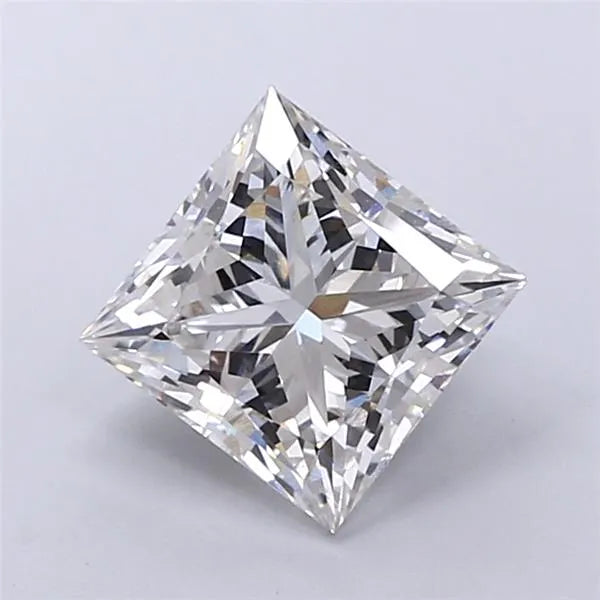 3.08ct Princess Lab Grown Diamond (Colour G, Clarity VVS2, IGI Certified)