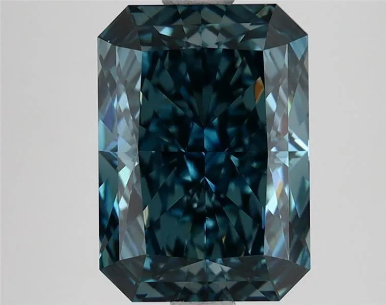3.08ct Radiant Lab Grown Diamond (Colour Fancy Vivid Blue, Clarity VVS1, IGI Certified)