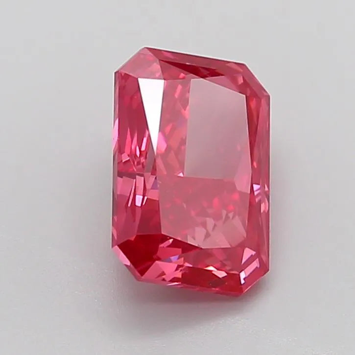 3.08ct Radiant Lab Grown Diamond (Colour Fancy Vivid Red, Clarity VS2, IGI Certified)