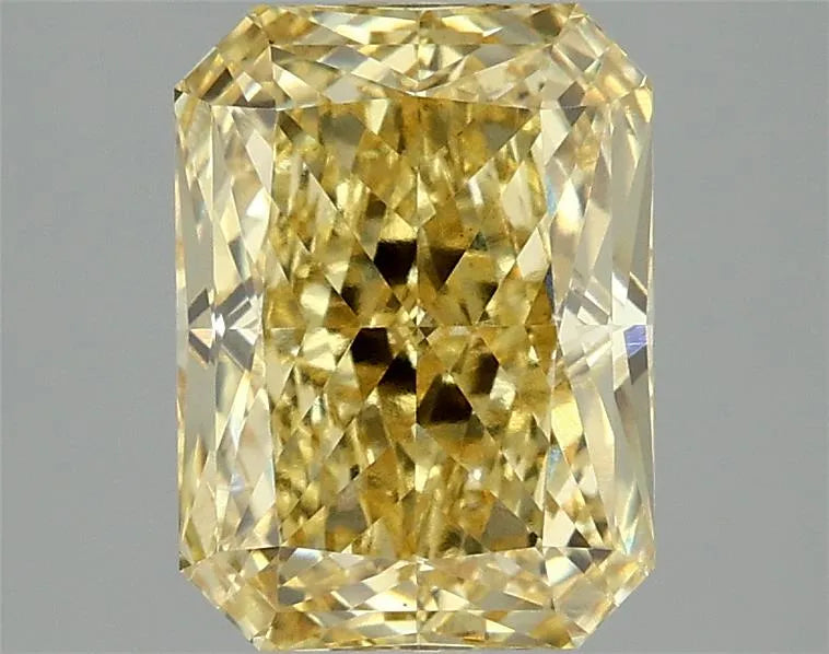 3.08ct Radiant Lab Grown Diamond (Colour Fancy Vivid Yellow, Clarity VS1, IGI Certified)