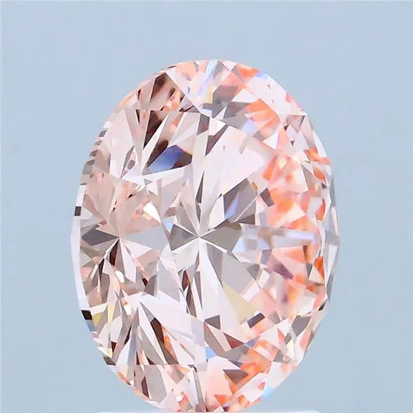 3.08ct Round Lab Grown Diamond (Colour Fancy Intense Pink, Clarity VVS2, Cut ID, IGI Certified)