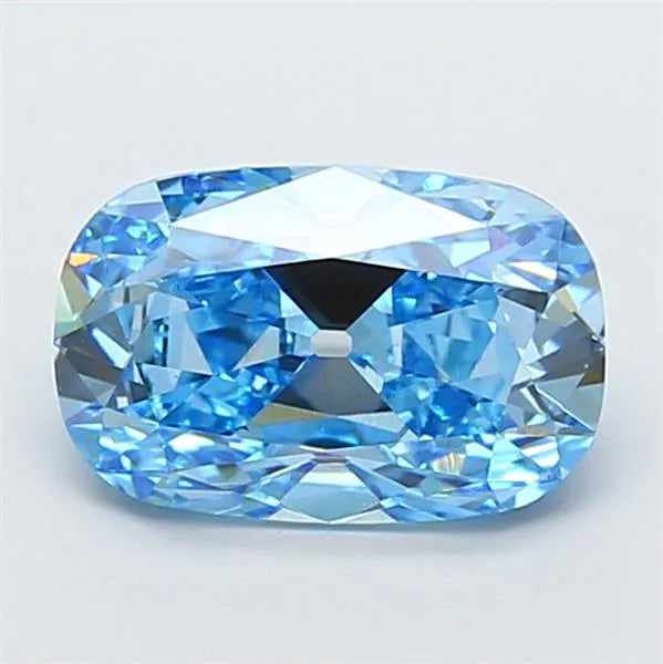 3.09ct Cushion brilliant Lab Grown Diamond (Colour Fancy Vivid Blue, Clarity VVS2, IGI Certified)