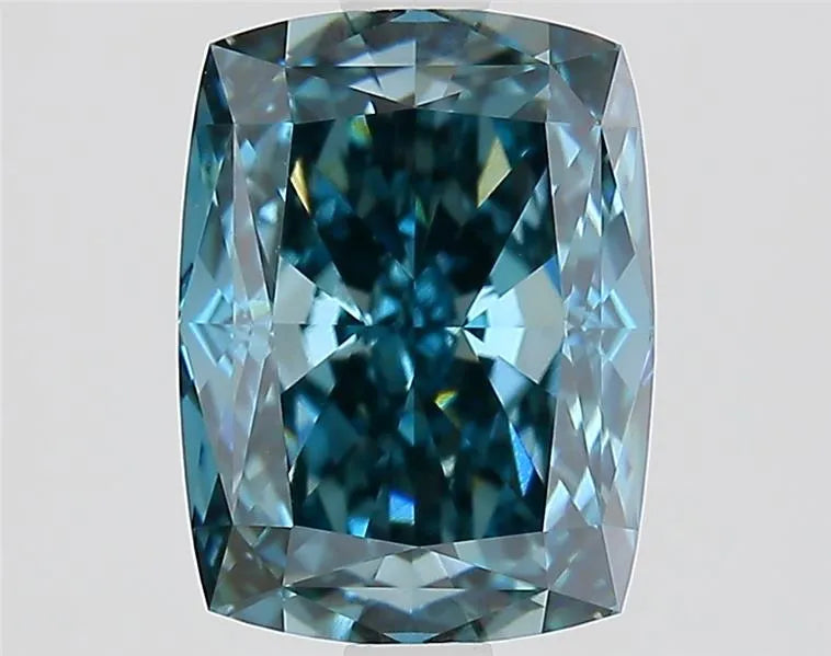 3.09ct Cushion modified Lab Grown Diamond (Colour Fancy Intense Blue, Clarity VVS2, IGI Certified)