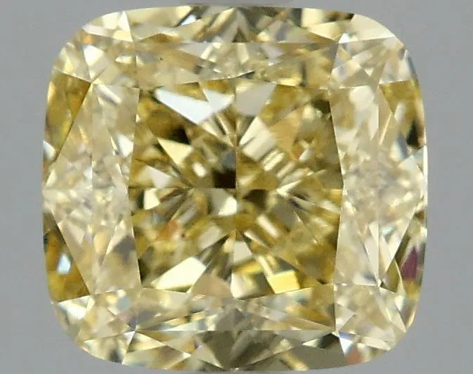 3.09ct Cushion modified Lab Grown Diamond (Colour Fancy Intense Yellow, Clarity VS1, IGI Certified)