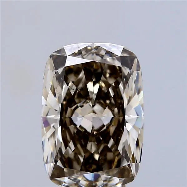 3.09ct Cushion modified Lab Grown Diamond (Colour Fancy Light Yellowish Gray, Clarity VS2, IGI Certified)