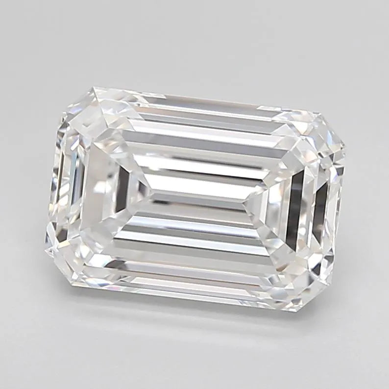 3.09ct Emerald Lab Grown Diamond (Colour D, Clarity IF, Cut EX, IGI Certified)