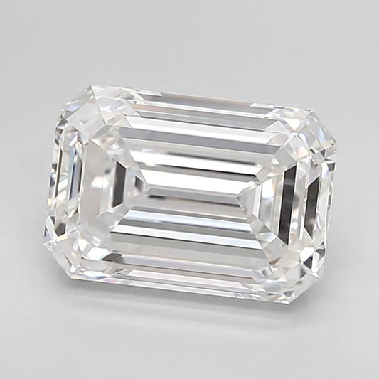 3.09ct Emerald Lab Grown Diamond (Colour D, Clarity IF, Cut EX, IGI Certified)