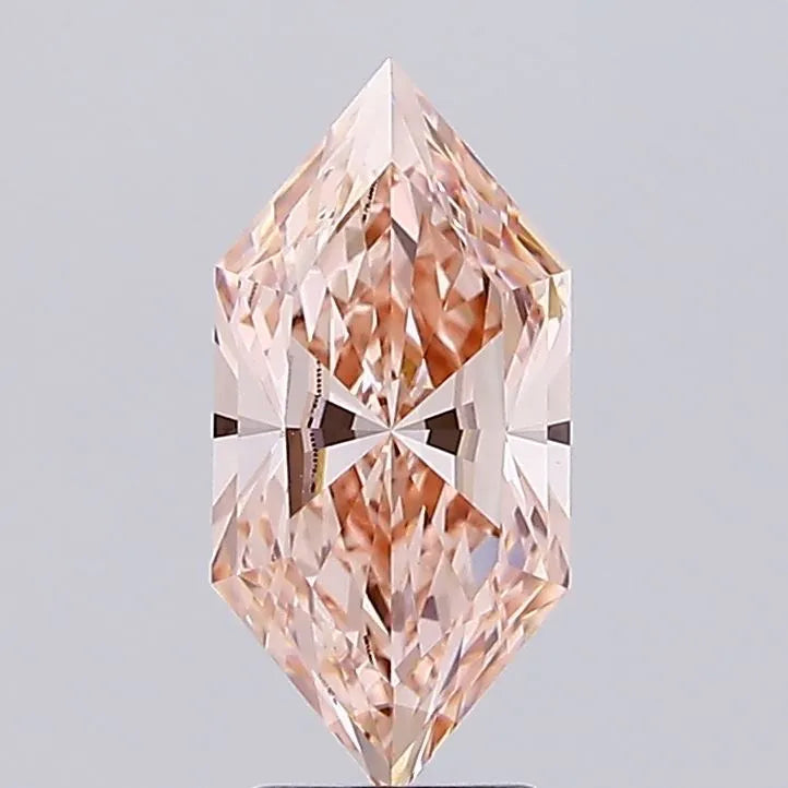 3.09ct Hexagonal Lab Grown Diamond (Colour Fancy Intense Pink, Clarity VVS2, IGI Certified)