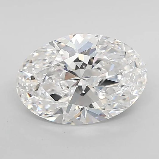 3.09ct Oval Lab Grown Diamond (Colour D, Clarity IF, Cut EX, IGI Certified)