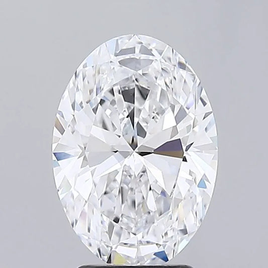 3.09ct Oval Lab Grown Diamond (Colour D, Clarity IF, IGI Certified)