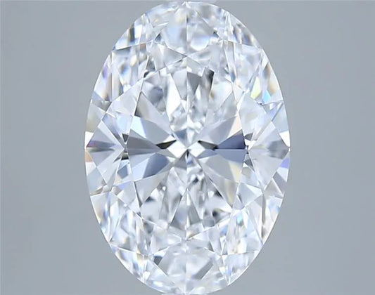 3.09ct Oval Lab Grown Diamond (Colour D, Clarity VVS1, IGI Certified)