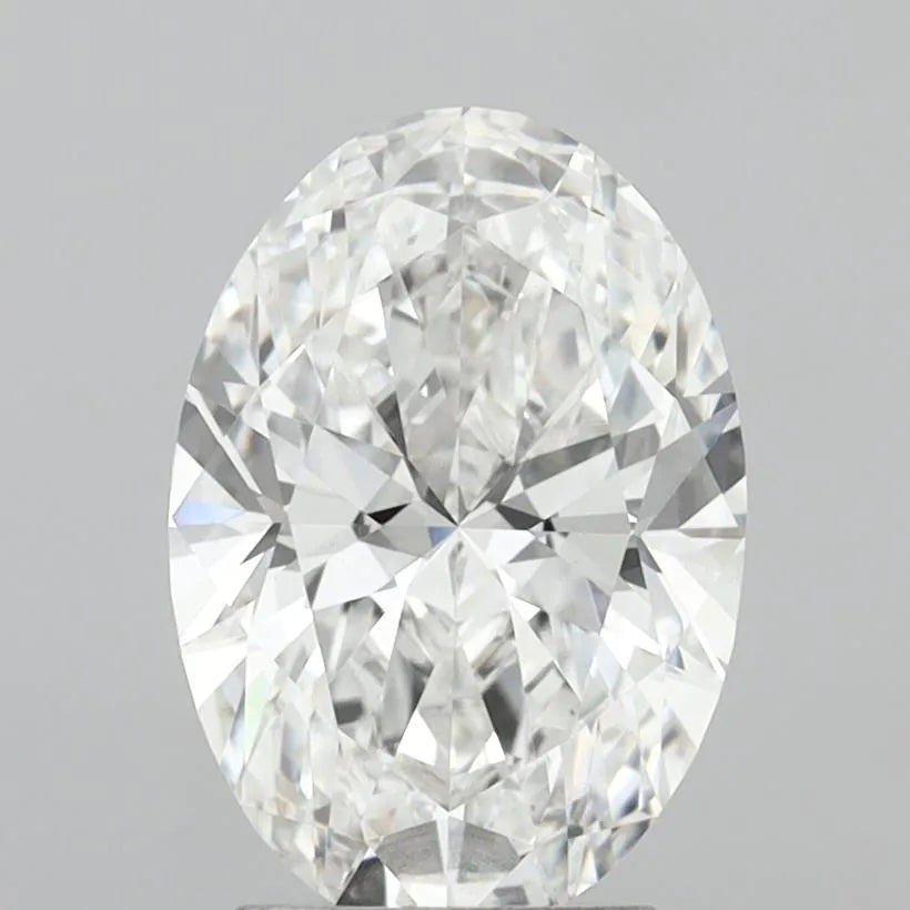 3.09ct Oval Lab Grown Diamond (Colour D, Clarity VVS2, IGI Certified)