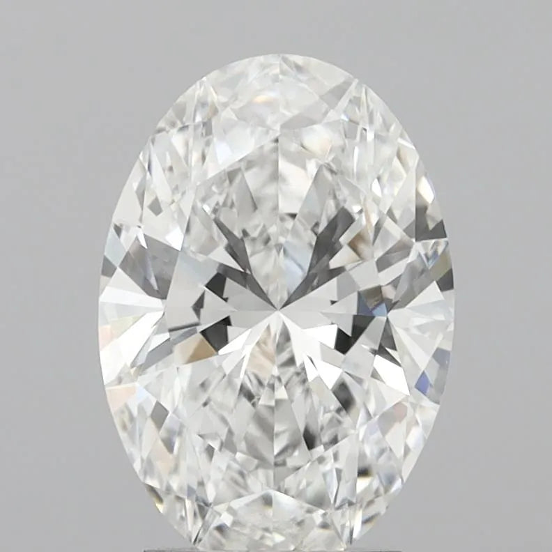 3.09ct Oval Lab Grown Diamond (Colour E, Clarity VVS2, IGI Certified)