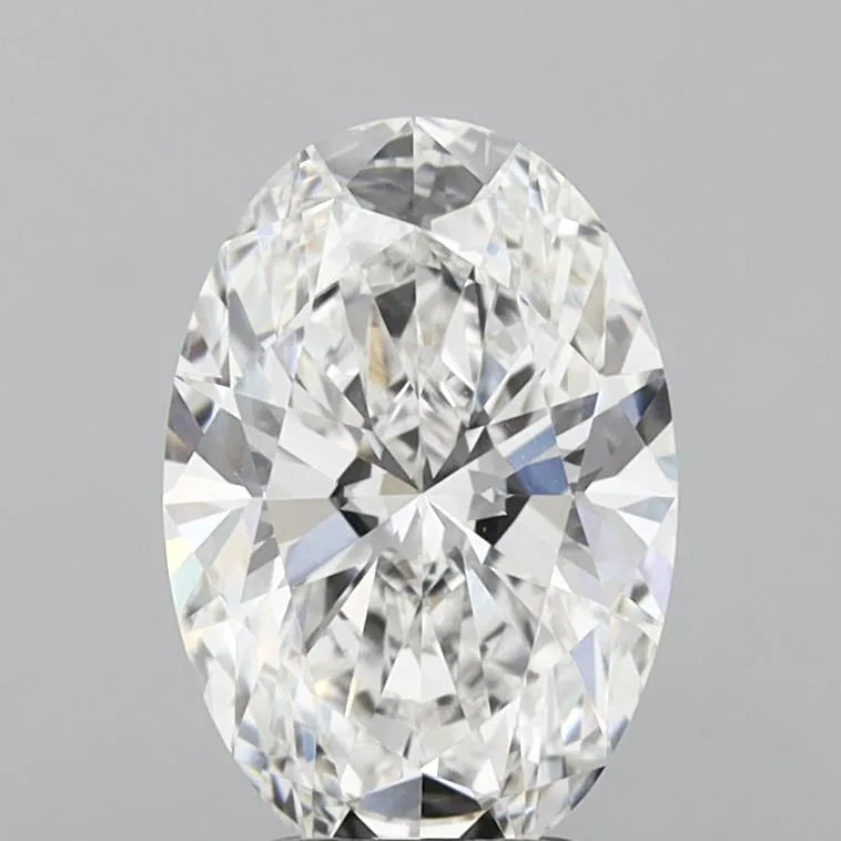3.09ct Oval Lab Grown Diamond (Colour E, Clarity VVS2, IGI Certified)