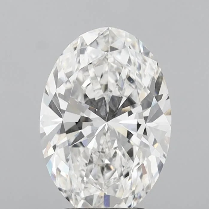 3.09ct Oval Lab Grown Diamond (Colour F, Clarity VVS2, IGI Certified)