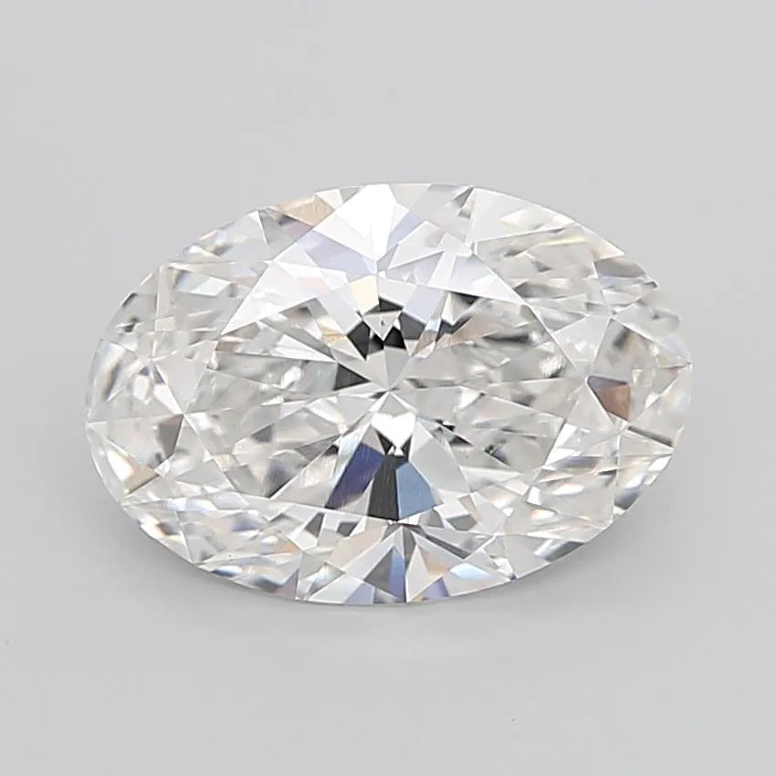 3.09ct Oval Lab Grown Diamond (Colour F, Clarity VVS2, IGI Certified)